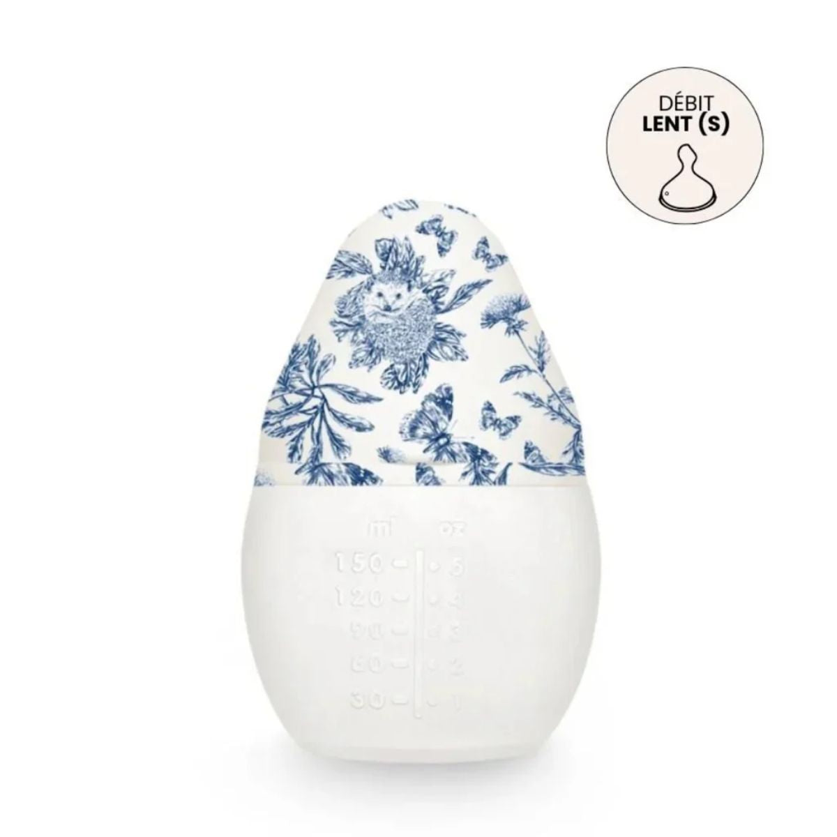Élhée Baby Bottle 150ml Tartine et Chocolat Toile de Jouy Blue 0M+ - Elegant and Versatile Design